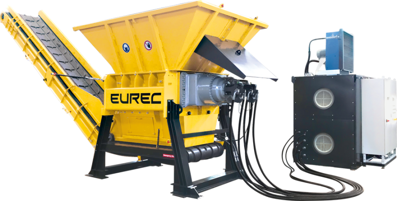 雙軸撕碎機 引進德國EUREC技術 垃圾撕碎機
